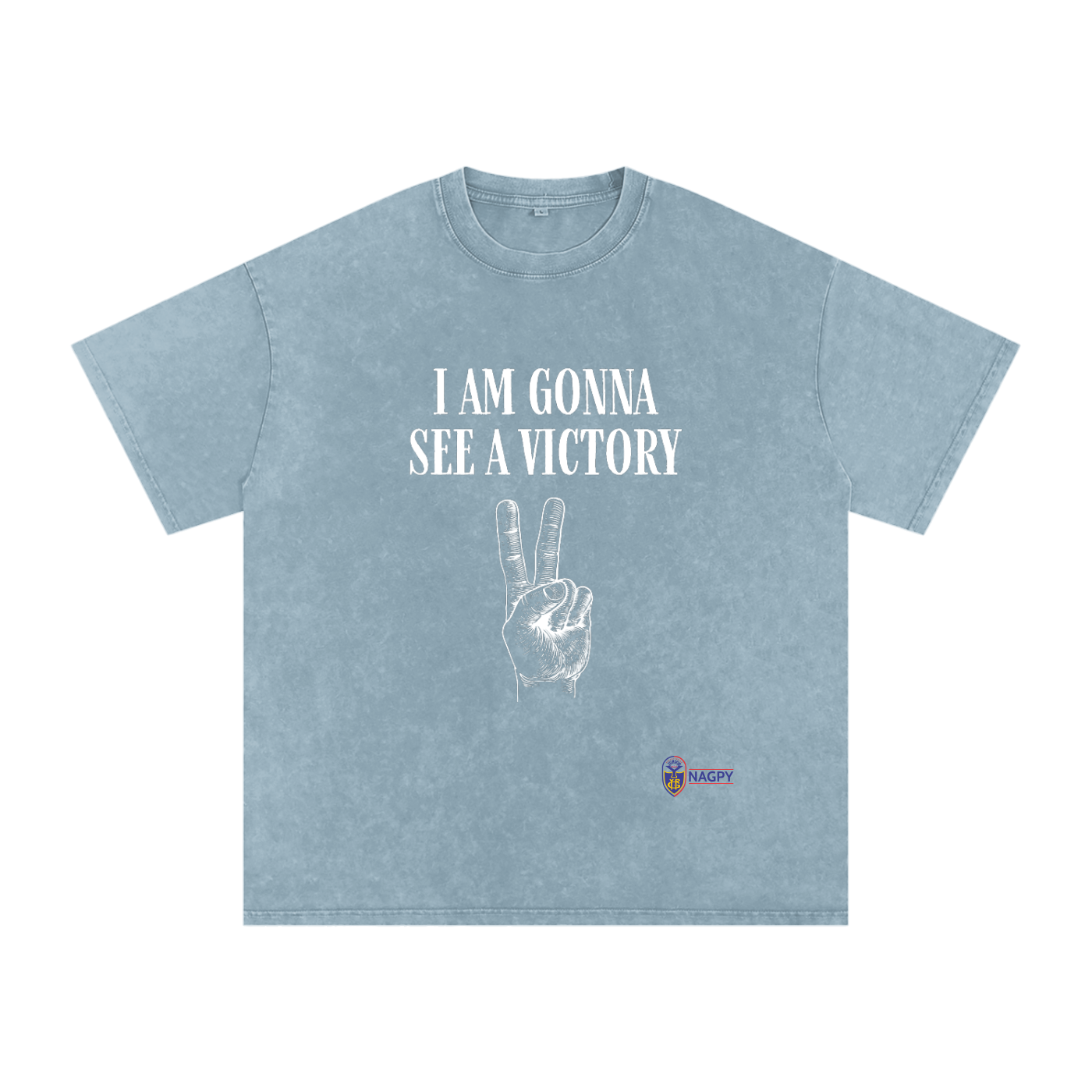 NAGPY Snow Washed Oversized Cotton T-Shirt