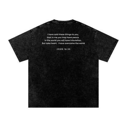NAGPY Snow Washed Oversized Cotton T-Shirt