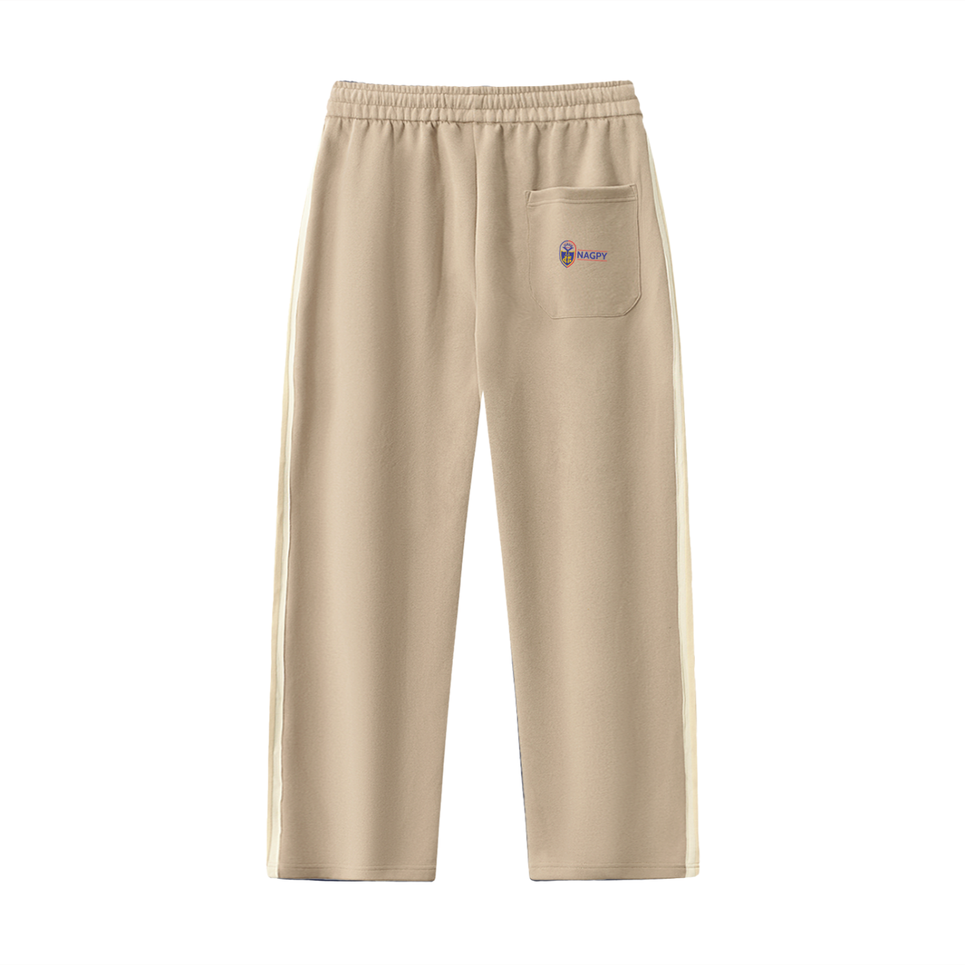 Contrast Side-Stripe Straight-Leg  Pants