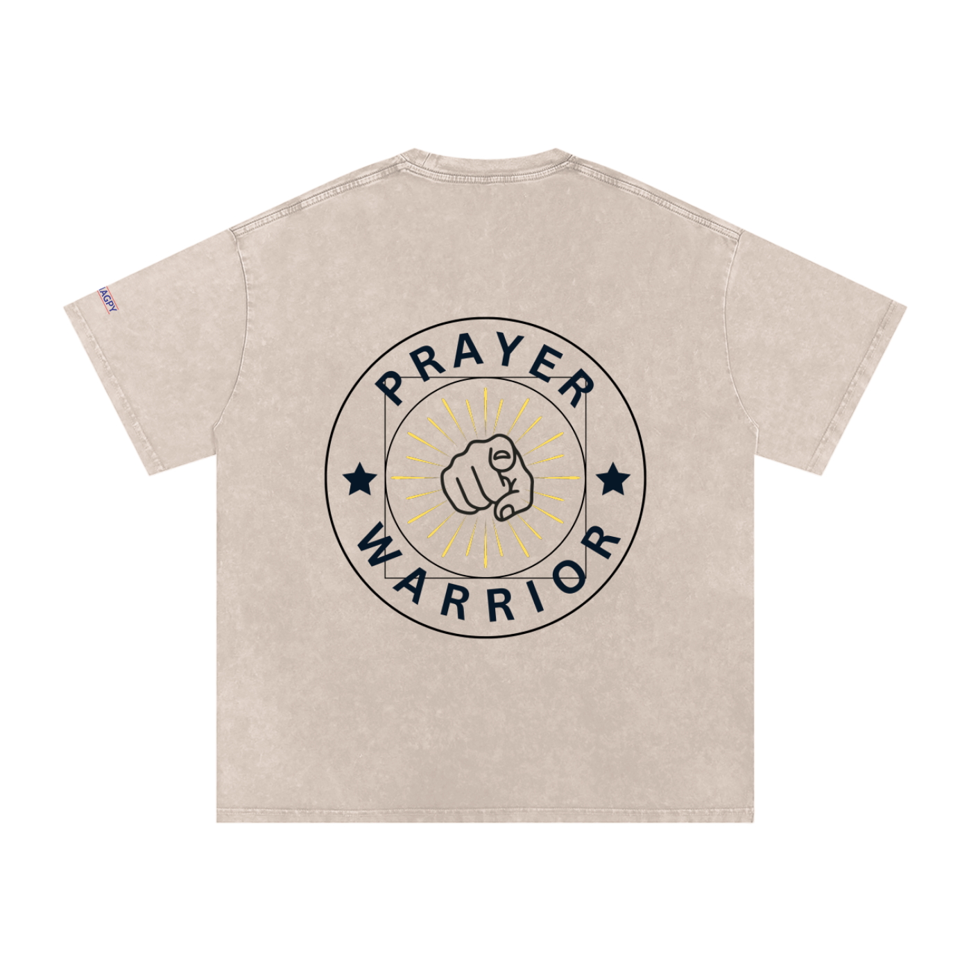 NAGPY Snow Washed Oversized Cotton T-Shirt