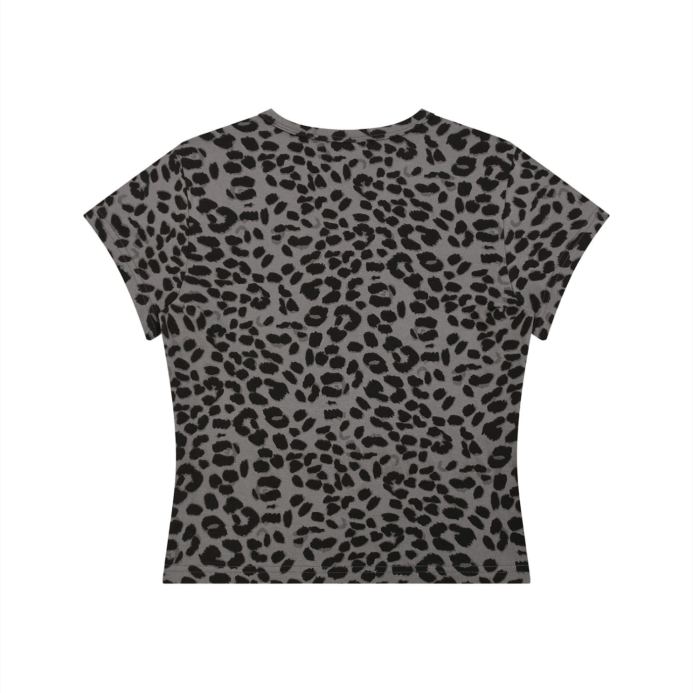Women’s Leopard Print Crop T-Shirt