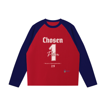 NAGPY Color-Blocked Raglan Long-Sleeve T-Shirt (TapStitch) - *Runs Large*