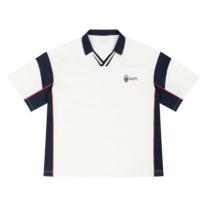Unisex Boxy Color Block Polo Shirt