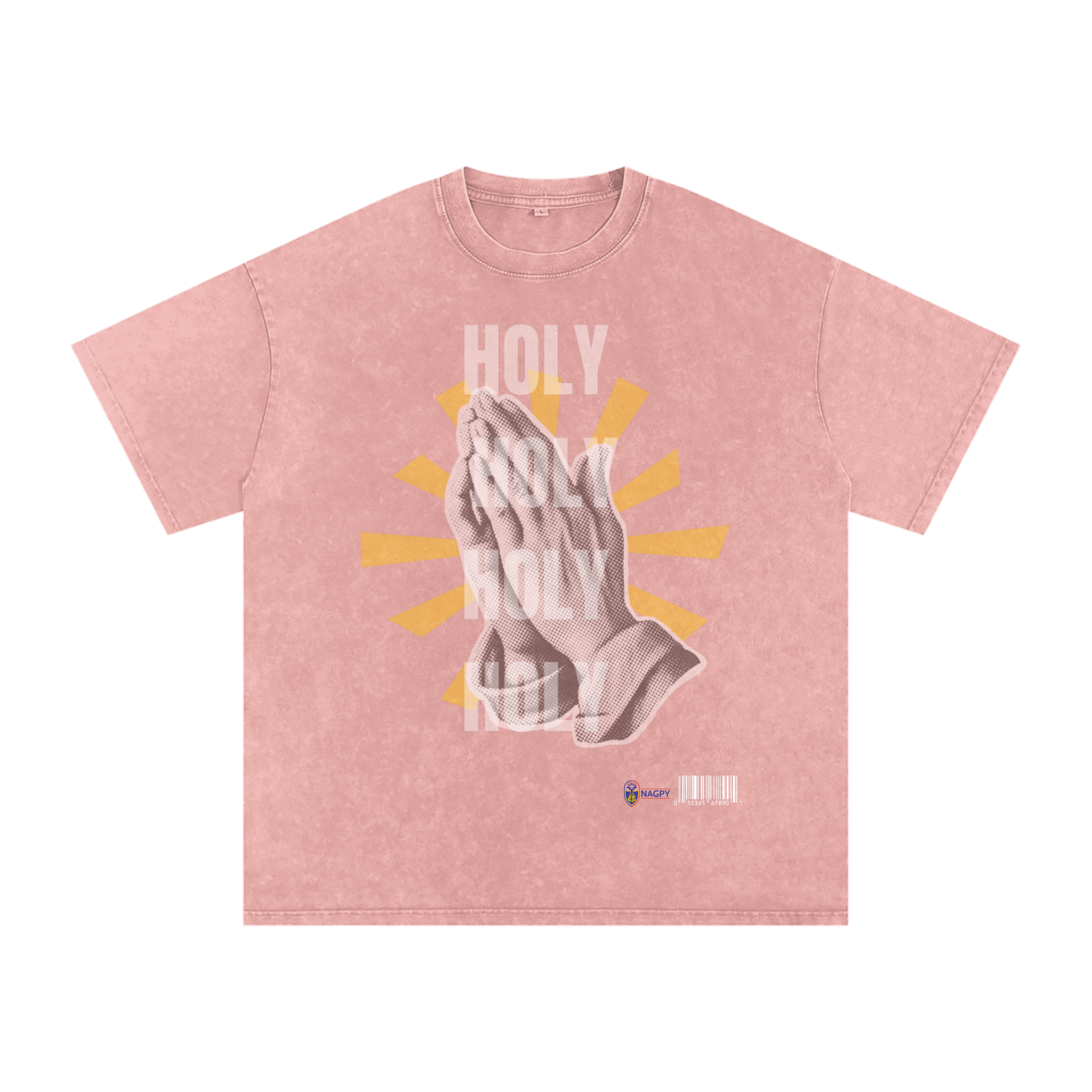 NAGPY Snow Washed Oversized Cotton T-Shirt