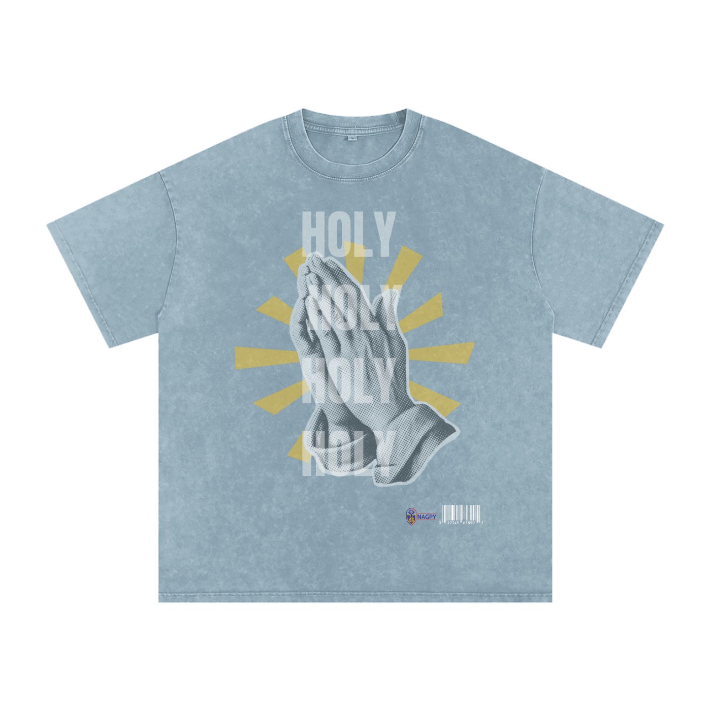 NAGPY Snow Washed Oversized Cotton T-Shirt