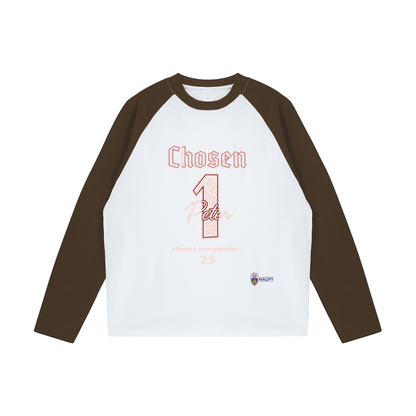 NAGPY Color-Blocked Raglan Long-Sleeve T-Shirt (TapStitch) - *Runs Large*