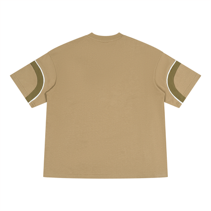 Unisex Color Block V-Neck T-Shirt
