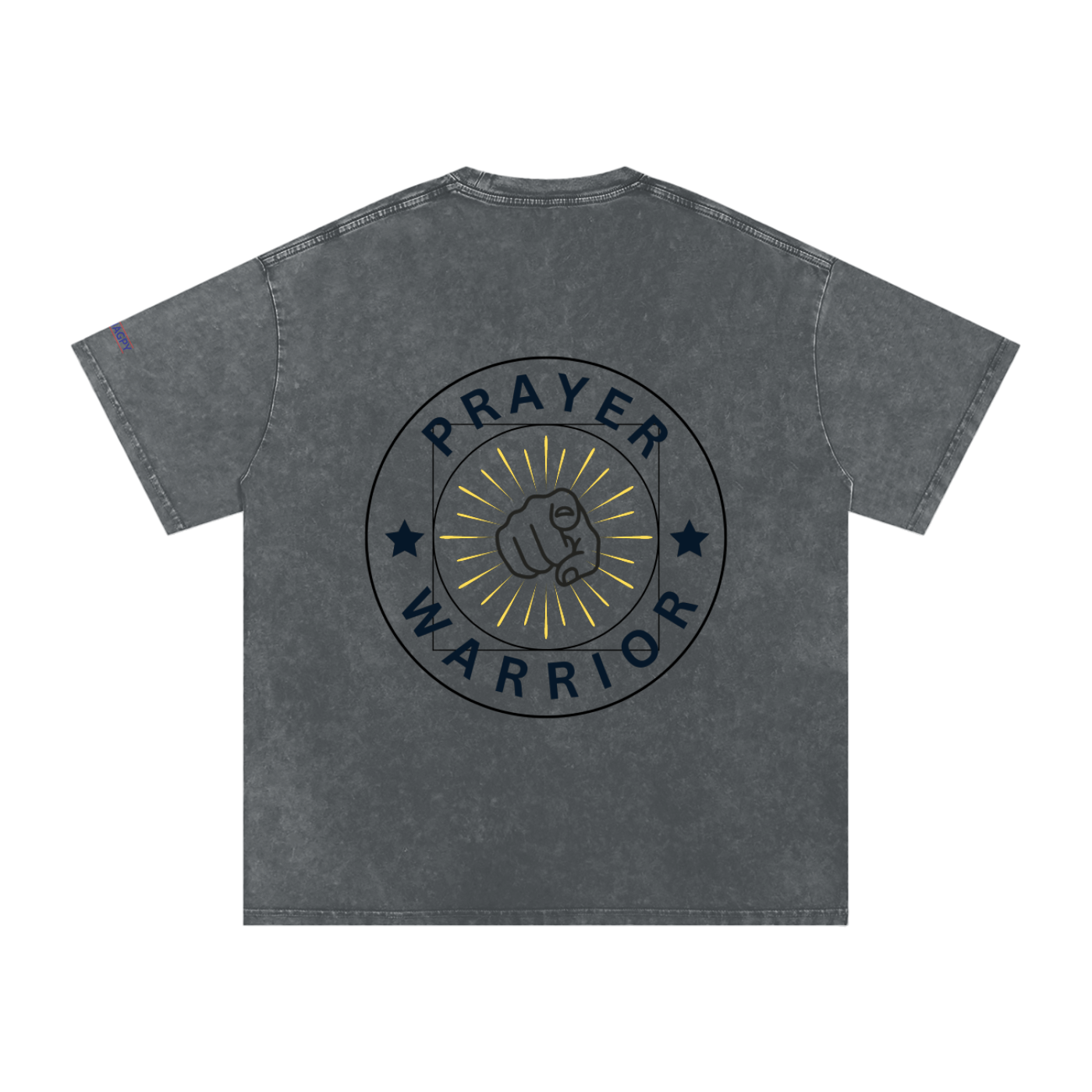 NAGPY Snow Washed Oversized Cotton T-Shirt