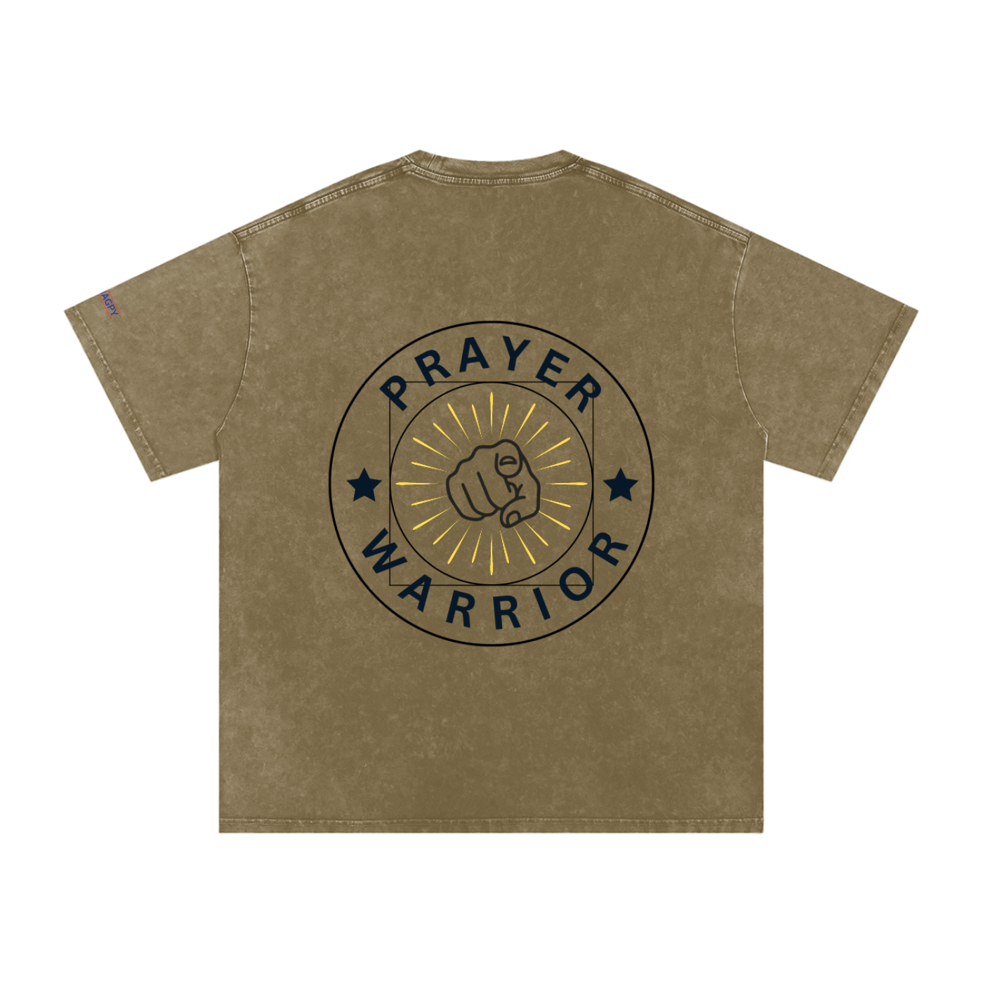 NAGPY Snow Washed Oversized Cotton T-Shirt
