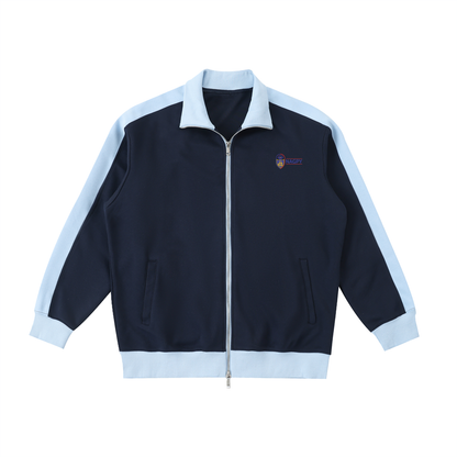 NAGPY Contrast Trim Stand Collar Jacket (TapStitch)