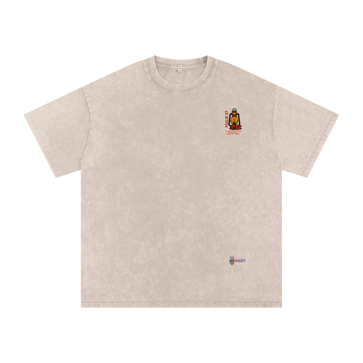 NAGPY Snow Washed Oversized Cotton T-Shirt (TapStitch)