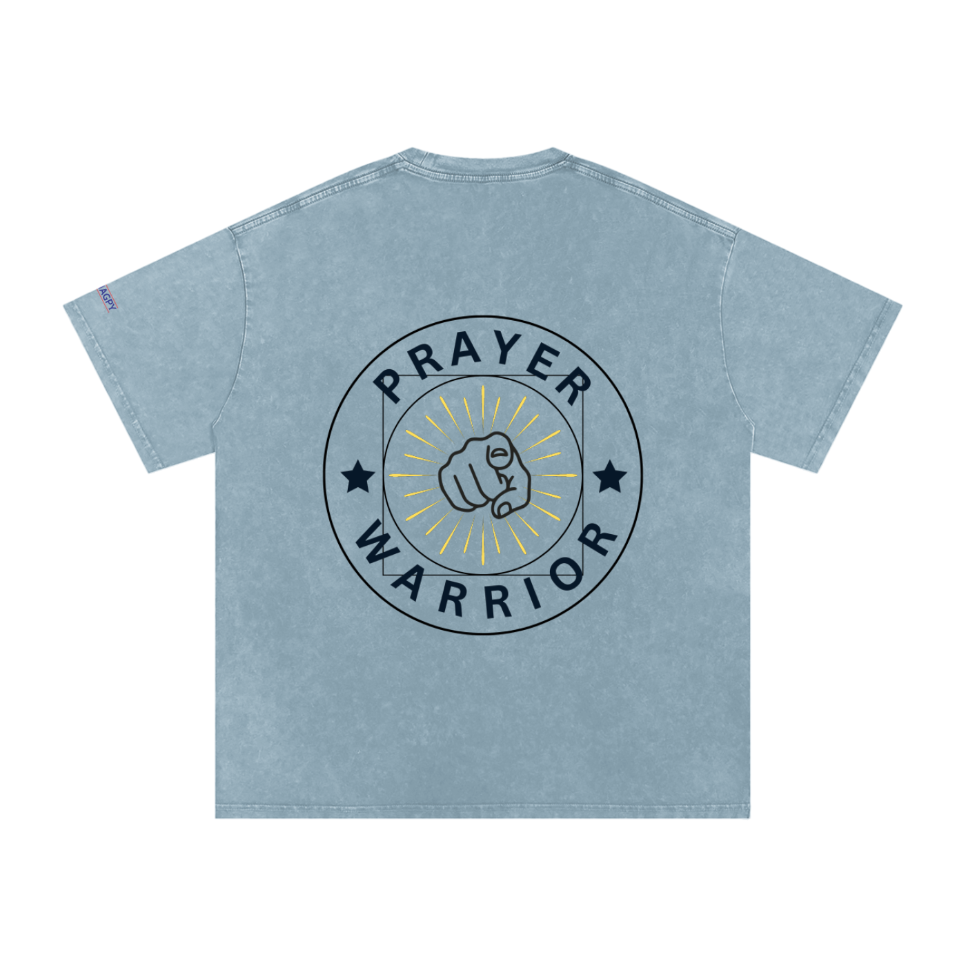 NAGPY Snow Washed Oversized Cotton T-Shirt