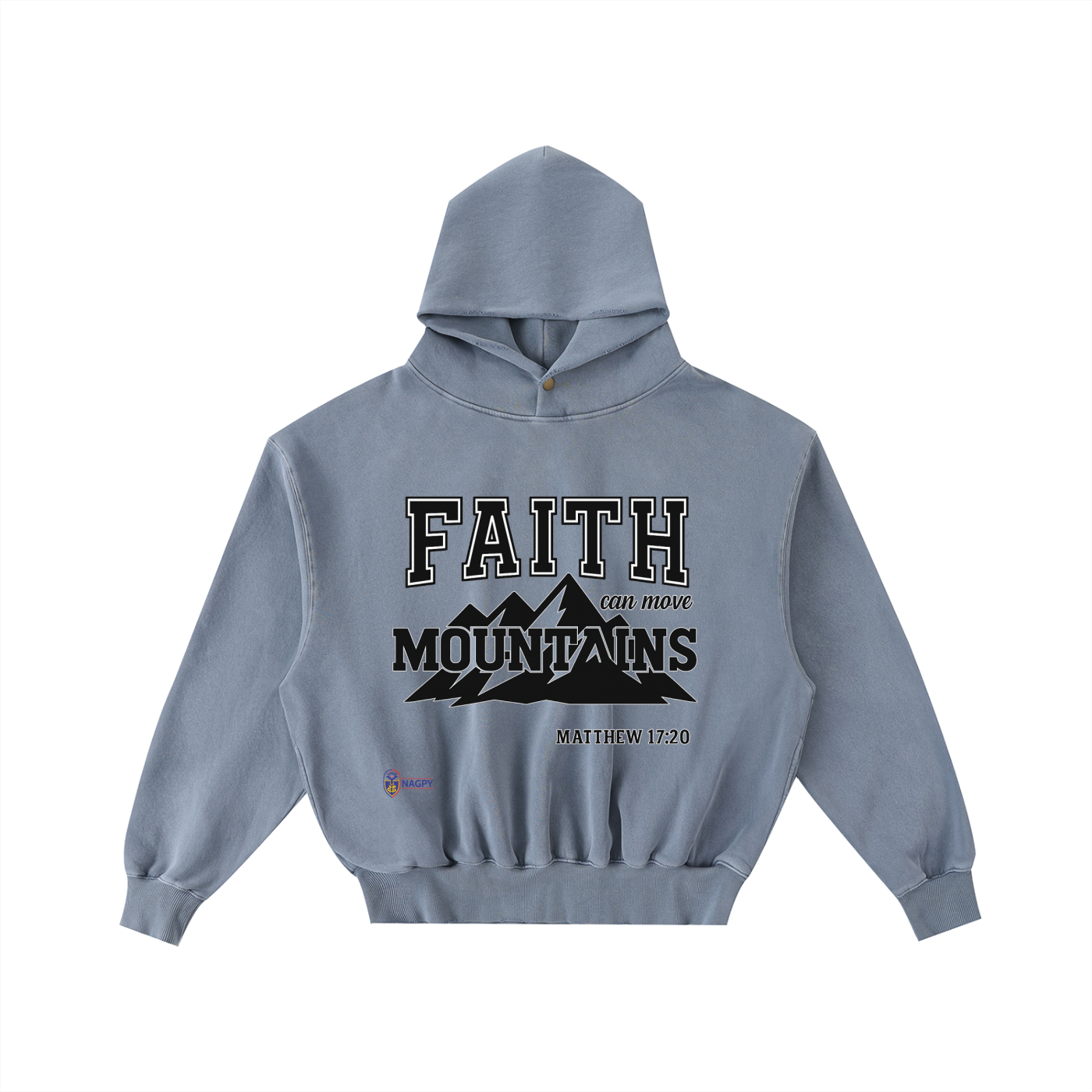 NAGPY Frayed Enzyme Washed Fleece Hoodie (TapStitch)